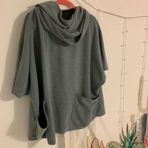 Sweater poncho.